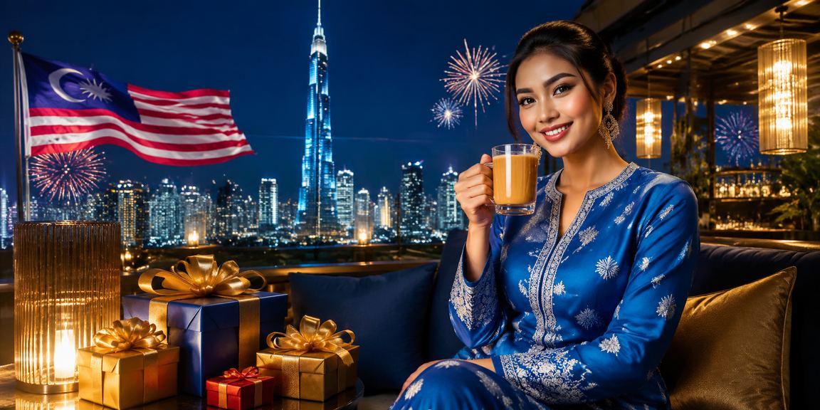 Pengguna wanita di Kuala Lumpur menggunakan platform pertaruhan dalam talian sambil memakai baju kurung