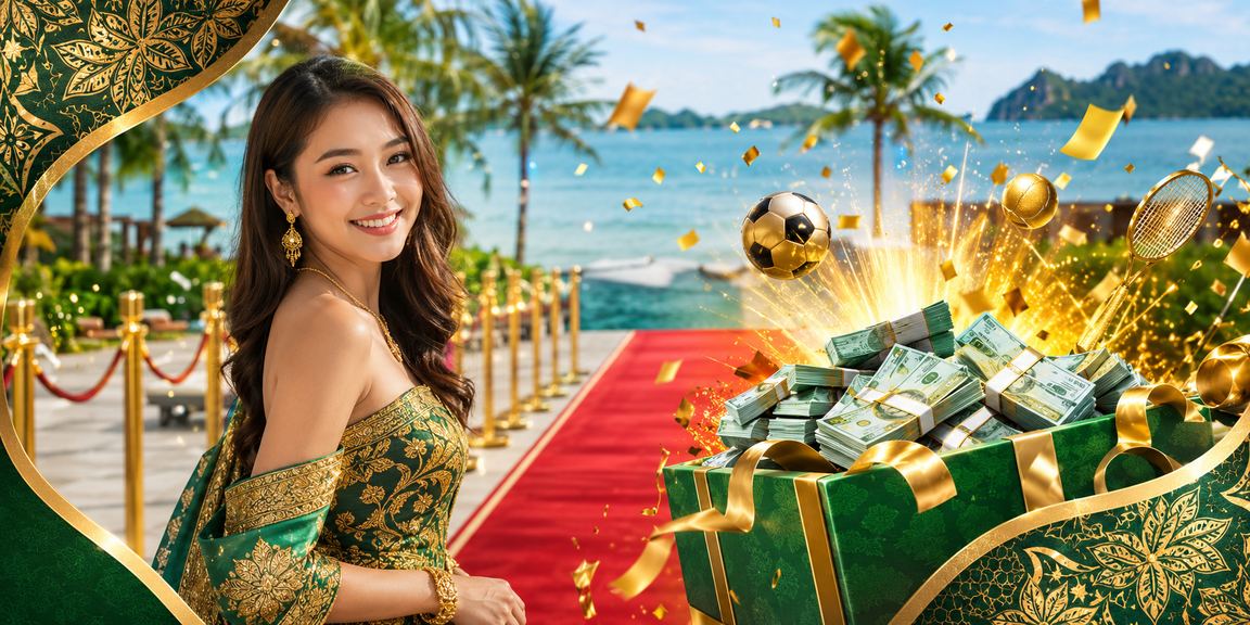 Pengguna di Langkawi berpakaian batik menggunakan platform pertaruhan a6star semasa percutian